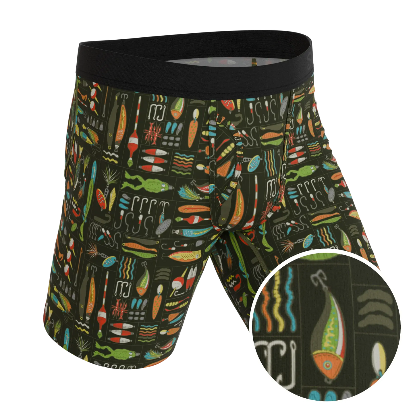 The Reel Nice | Bait Box Long Leg Ball Hammock® Pouch Underwear With Fly - Shinesty - Flyclothing LLC