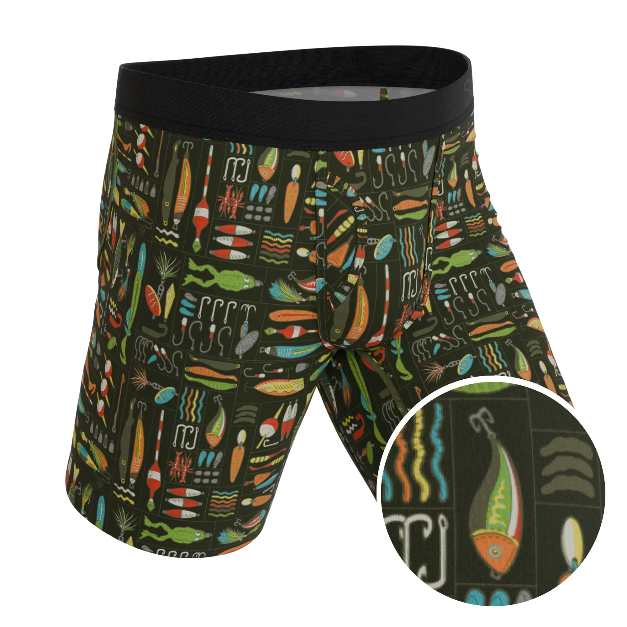 The Reel Nice | Bait Box Long Leg Ball Hammock® Pouch Underwear With Fly - Shinesty - Flyclothing LLC