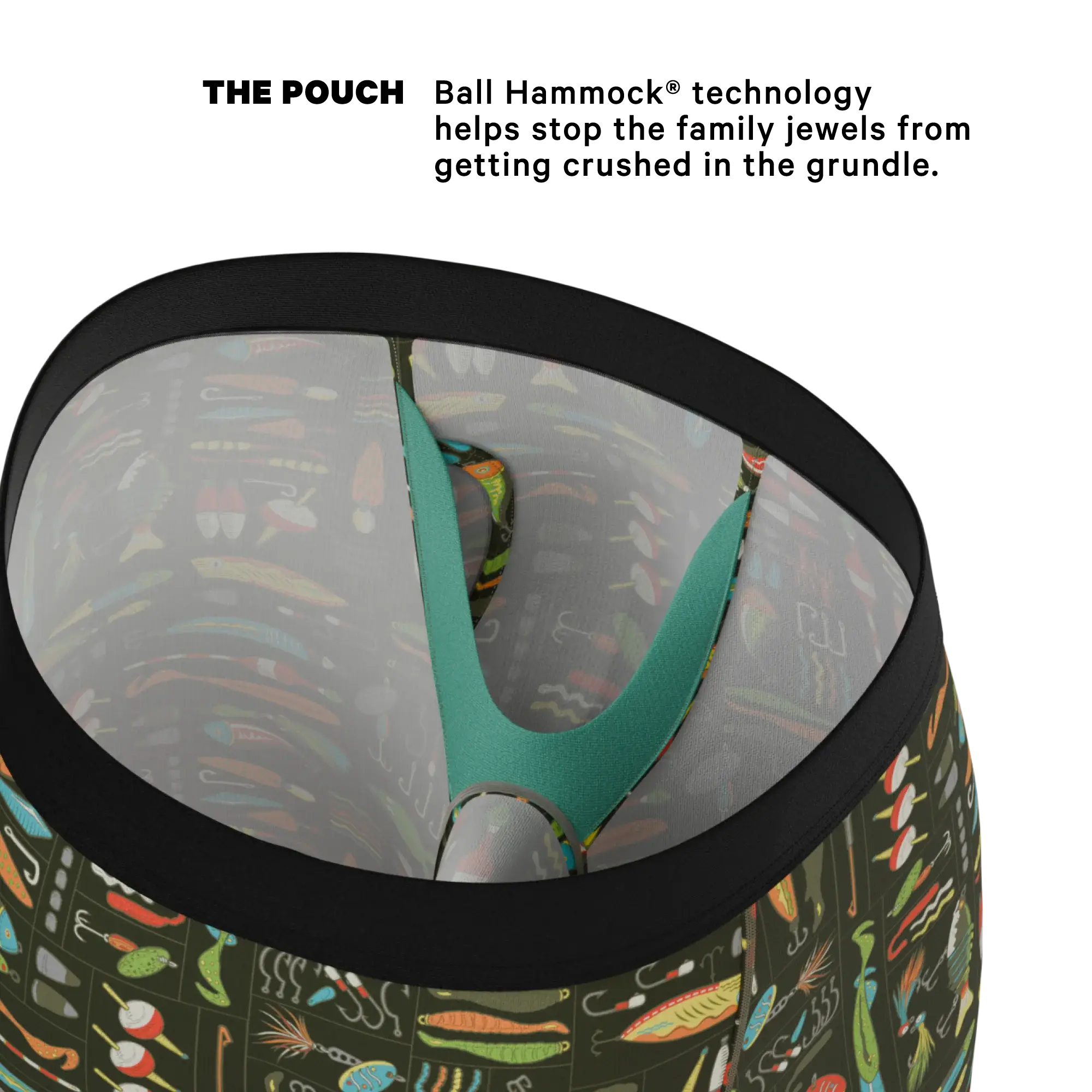 The Reel Nice | Bait Box Long Leg Ball Hammock® Pouch Underwear With Fly - Shinesty - Flyclothing LLC