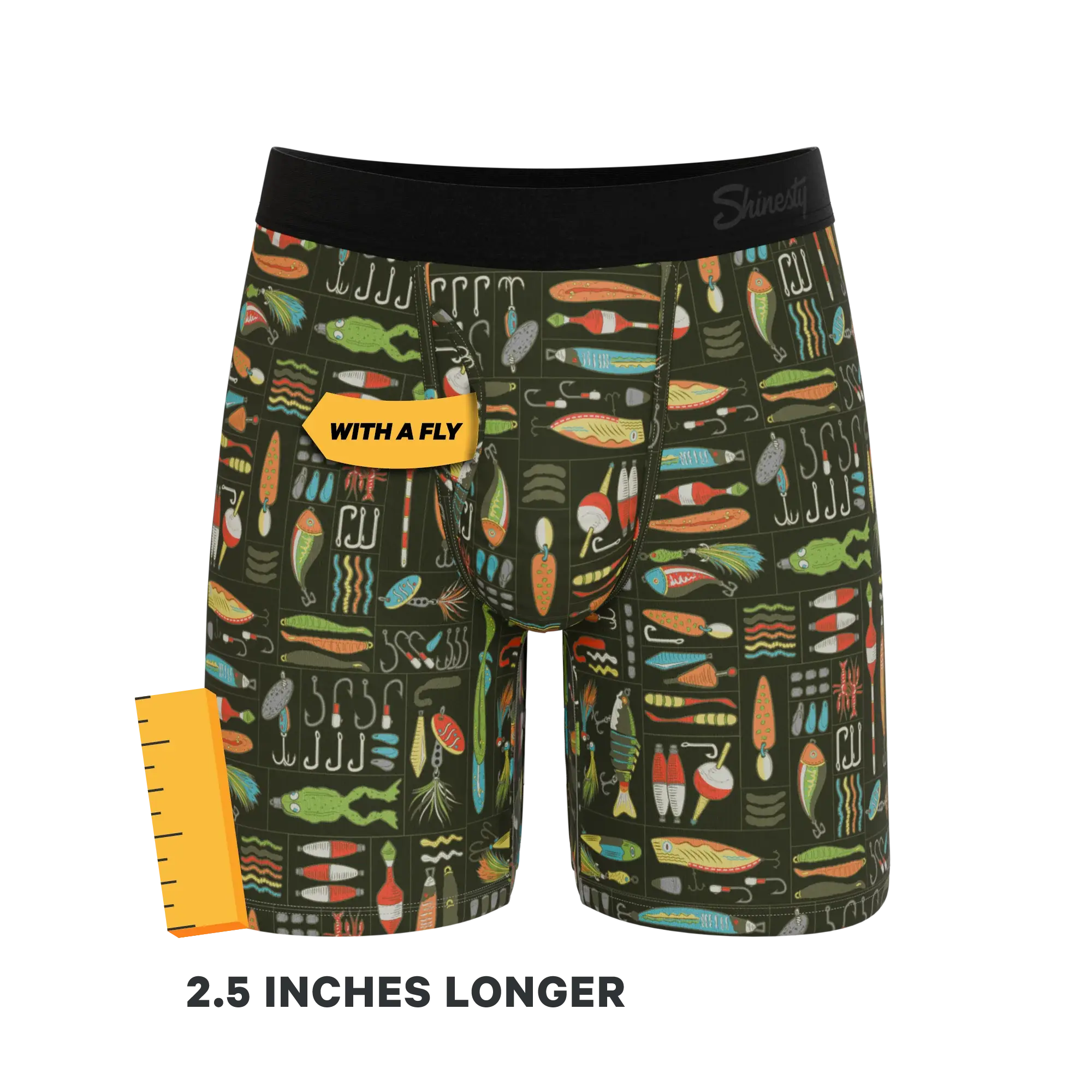 The Reel Nice | Bait Box Long Leg Ball Hammock® Pouch Underwear With Fly - Shinesty - Flyclothing LLC