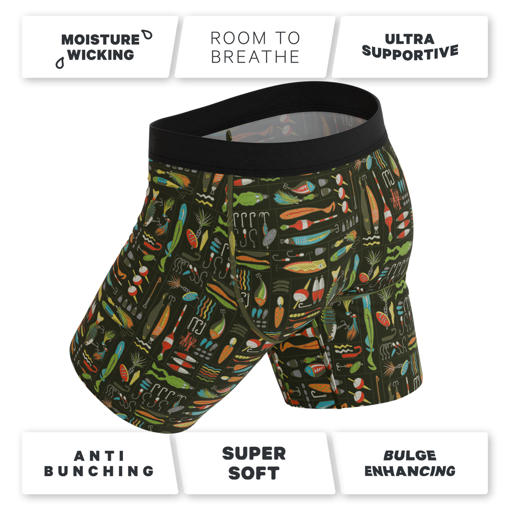 The Reel Nice | Bait Box Long Leg Ball Hammock® Pouch Underwear With Fly - Shinesty - Flyclothing LLC