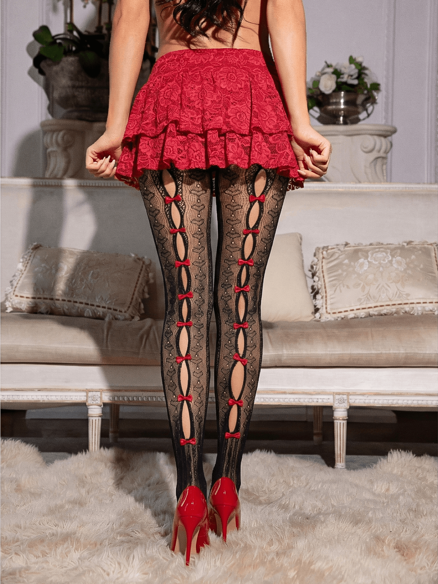 Sweetheart Striped Tights