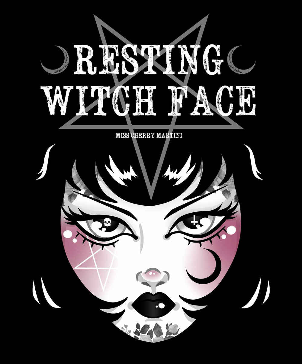 Black Market Art Company Resting Witch Face Print