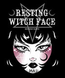 Black Market Art Company Resting Witch Face Print