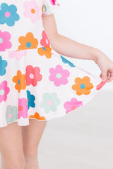 Retro Floral S/S Twirl Leotard - Mila & Rose ® - Flyclothing LLC