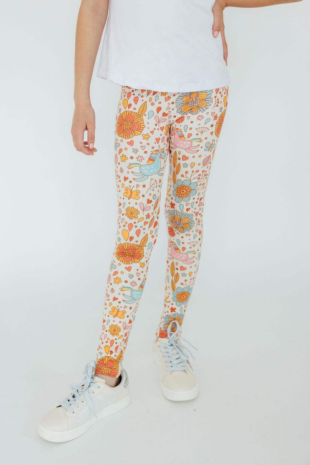 Retro Unicorns Leggings - Mila & Rose ® - Flyclothing LLC