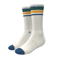 The Retro Actives | Retro Stripe Heel Hammock™ Crew Socks - Shinesty