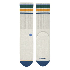 The Retro Actives | Retro Stripe Heel Hammock™ Crew Socks - Shinesty