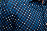 Retro Blues Long Sleeve Tech Shirt - Buki - Flyclothing LLC