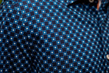 Retro Blues Long Sleeve Tech Shirt - Buki - Flyclothing LLC