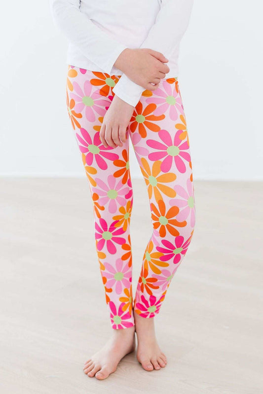 Retro Daisies Leggings - Mila & Rose ® - Flyclothing LLC