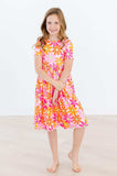 Retro Daisies S/S Pocket Twirl Dress - Mila & Rose ® - Flyclothing LLC