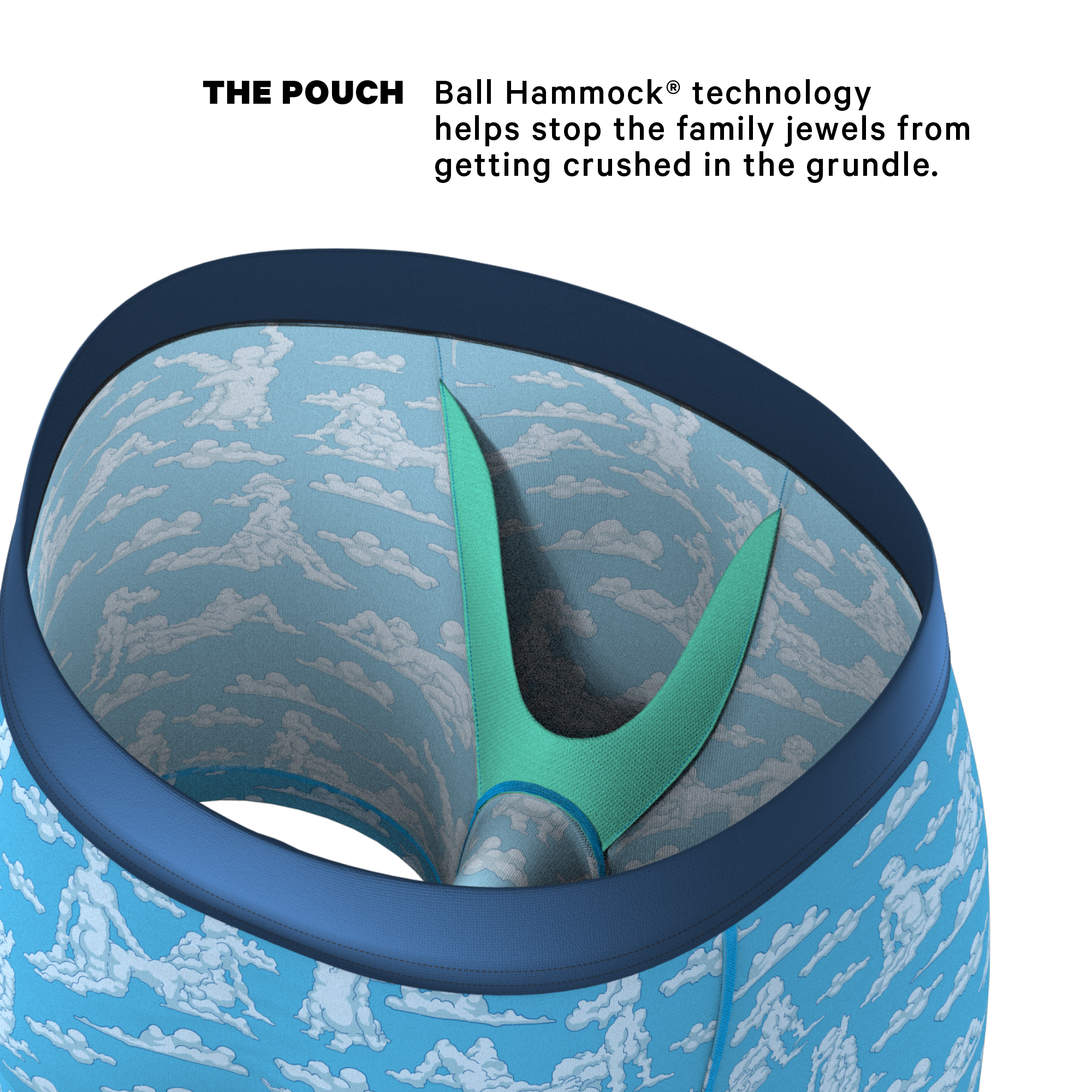 The Reverse Cloud Girl | Cloud Ball Hammock® Pouch Underwear