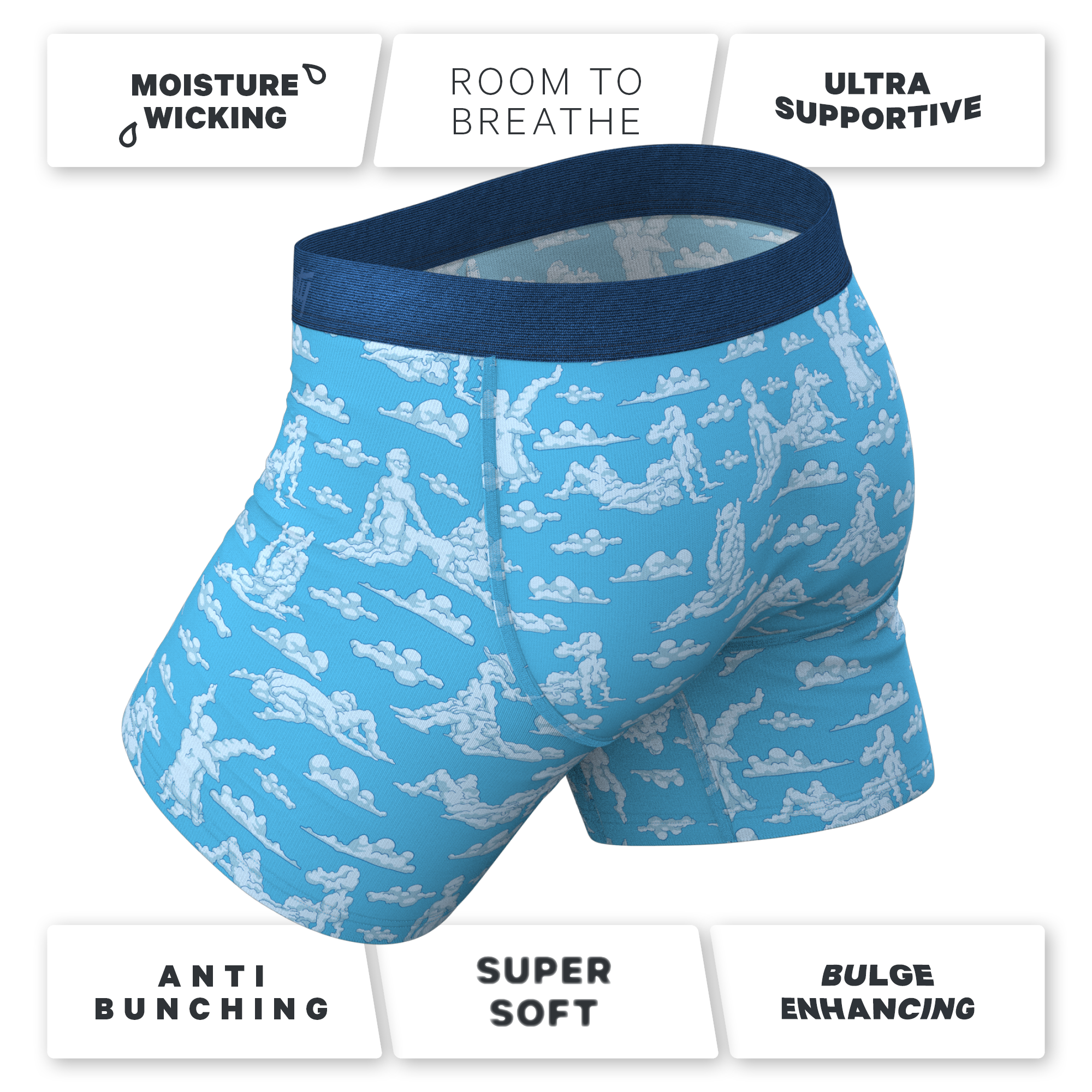 The Reverse Cloud Girl | Cloud Ball Hammock® Pouch Underwear With Fly