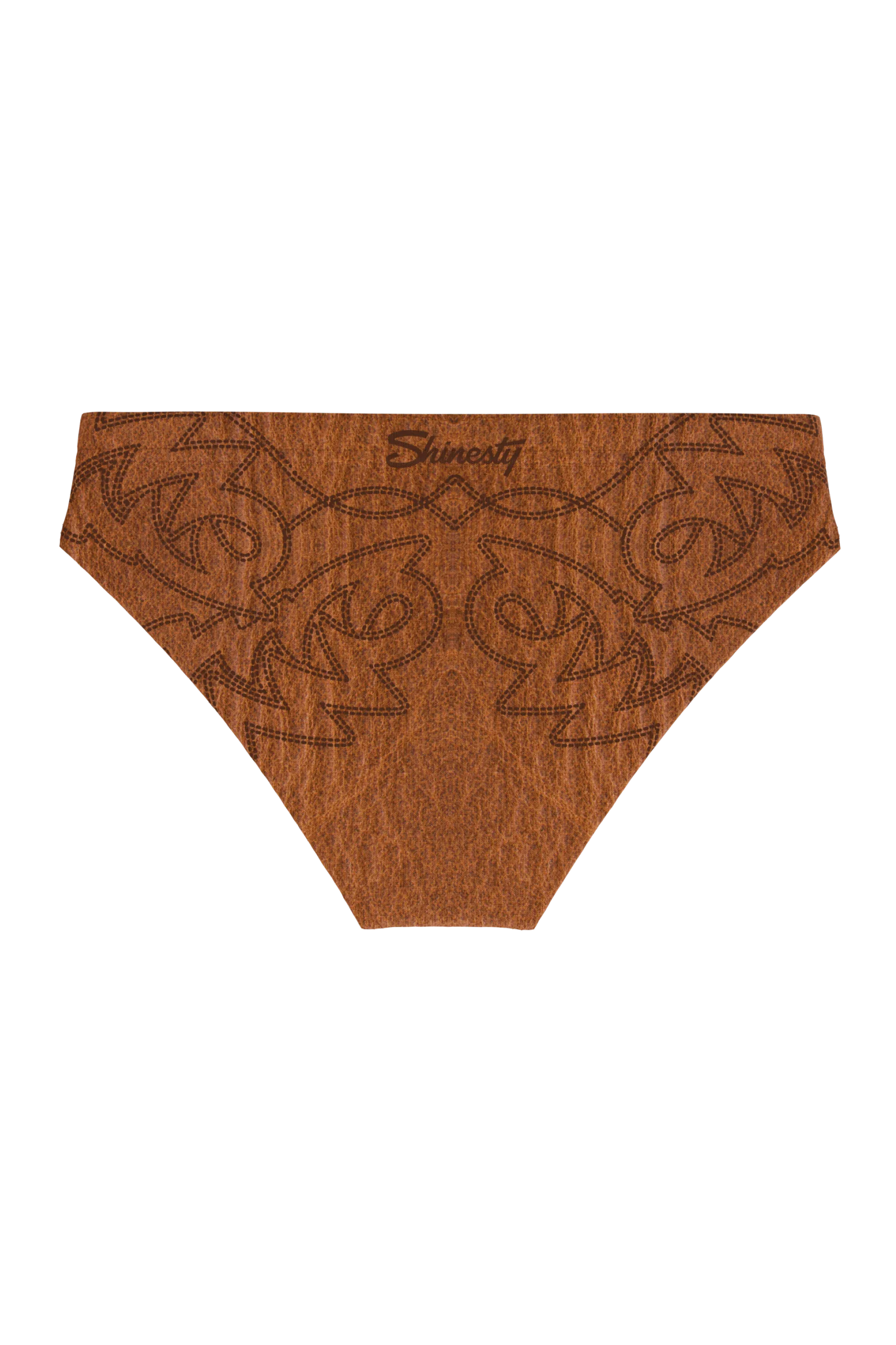 The Reverse Chaps | Western Faux Cracked Leather Ball Hammock® Pouch Swim Brief - Shinesty - Flyclothing LLC