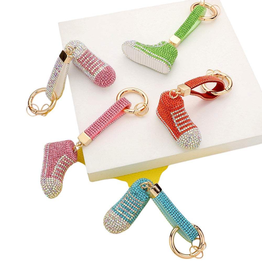 Rhinestone Pave Sneaker Bag Charm - Madeline Love - Flyclothing LLC