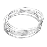 12PCS Metal Stackable Bangle Bracelets - Madeline Love - Flyclothing LLC