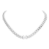 18K Gold Dipped Stainless Steel CZ Square Stone Necklace - Madeline Love - Flyclothing LLC