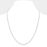 24 INCH, 3mm Stainless Steel Rope Chain Necklace - Madeline Love - Flyclothing LLC