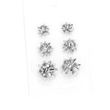 3Pairs Christmas Bow Stud Earrings - Madeline Love - Flyclothing LLC