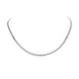 6 Diamond Stainless Steel 16 Inch 4mm Metal Chain Necklace - Madeline Love - Flyclothing LLC