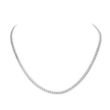 6 Diamond Cut Stainless Steel 18 Inch 4mm Cuban Chain Necklace - Madeline Love - Flyclothing LLC