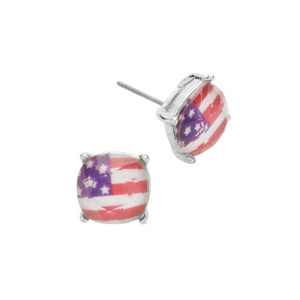 American USA Flag Stud Earrings - Madeline Love - Flyclothing LLC