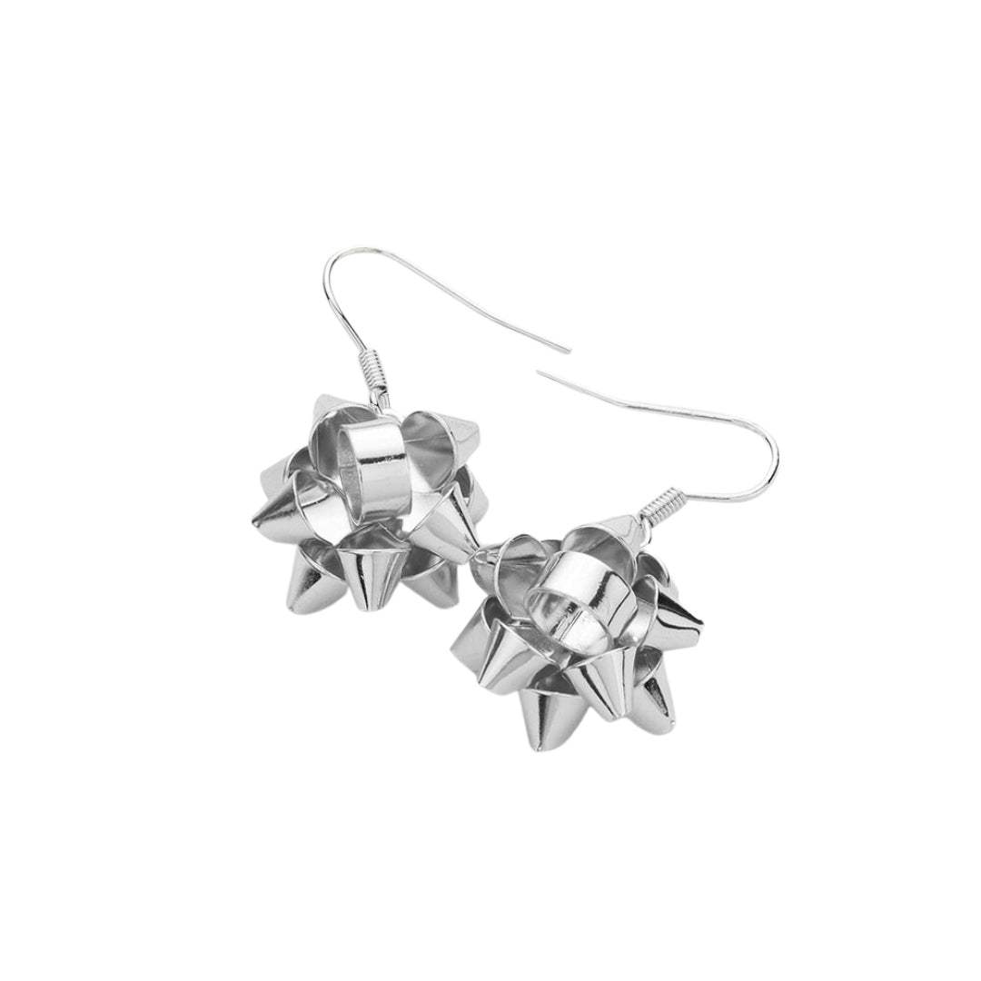 Beautiful Christmas Gift Bow Dangle Earrings - Madeline Love - Flyclothing LLC