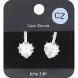 CZ Heart Evening Huggie Earrings - Madeline Love - Flyclothing LLC