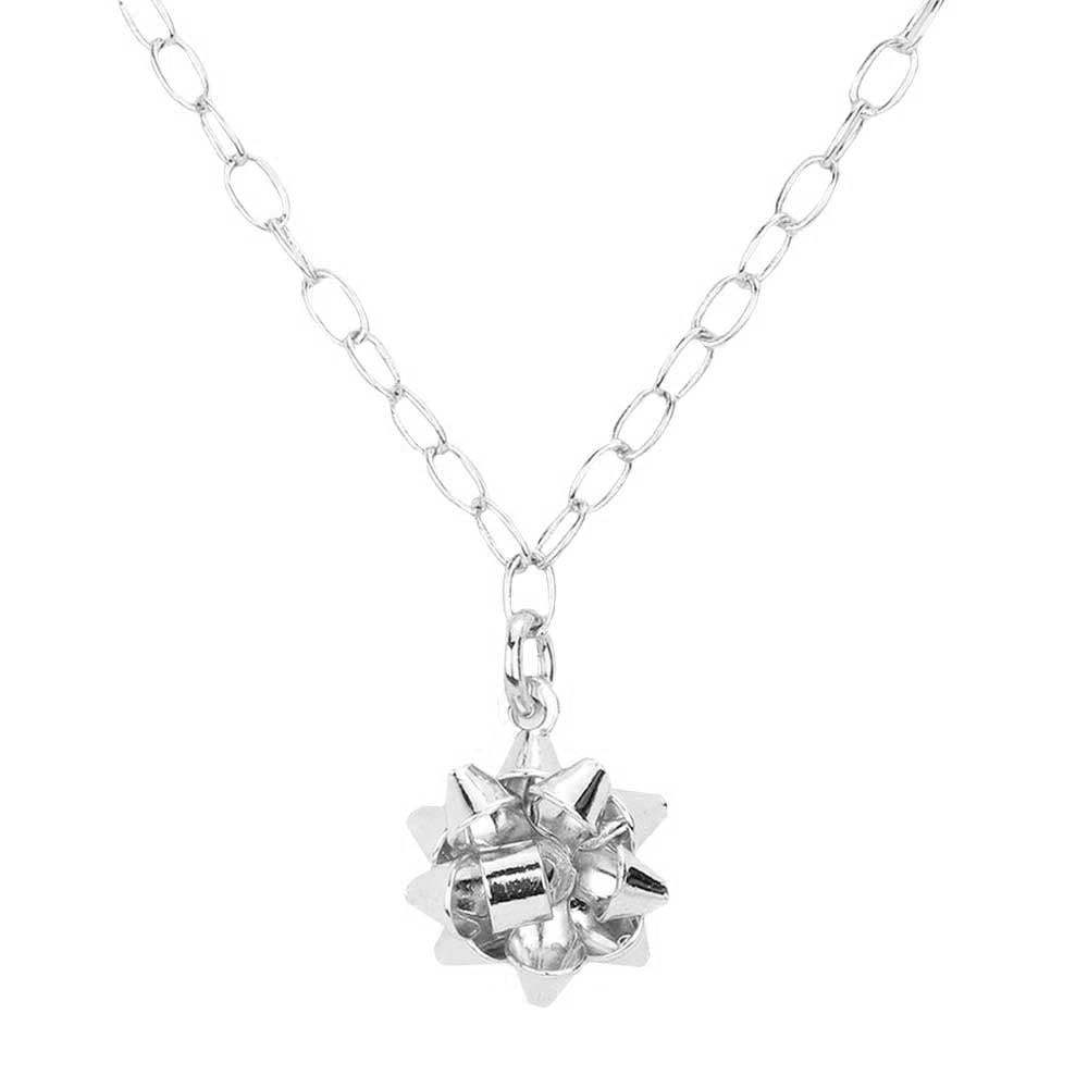 Christmas Gift Bow Necklace - Madeline Love - Flyclothing LLC
