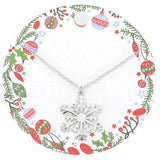 Christmas Metal Snowflake Pendant Necklace - Madeline Love - Flyclothing LLC
