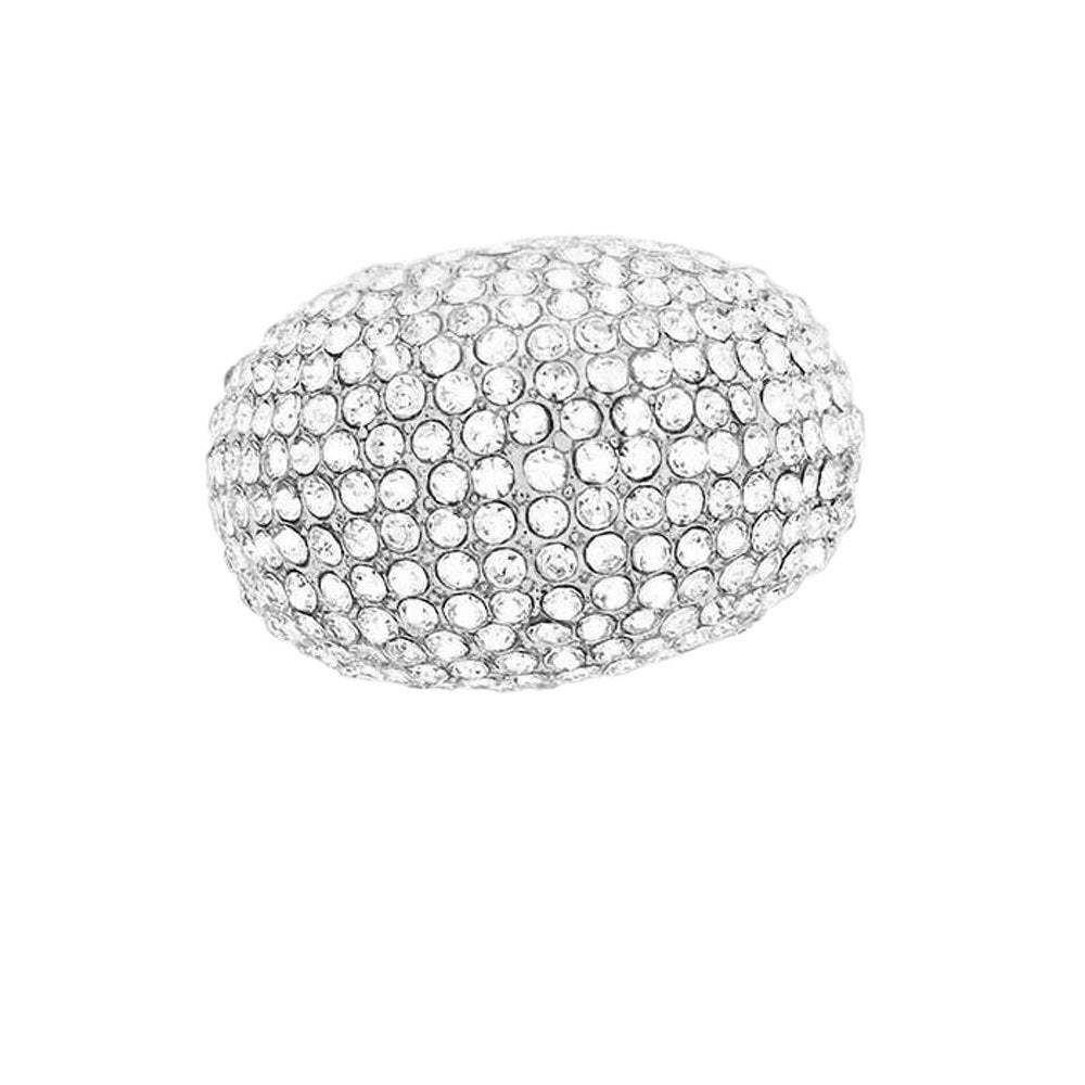 Crystal Pave Dome Stretch Ring - Madeline Love - Flyclothing LLC