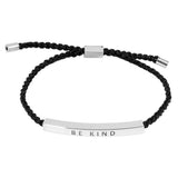 Gold Dipped BE KIND Message Bar Pointed Rope Bracelet - Madeline Love - Flyclothing LLC