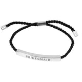 Gold Dipped Bridesmaid Bar Pointed Rope Pull Tie Bracelet - Madeline Love - Flyclothing LLC