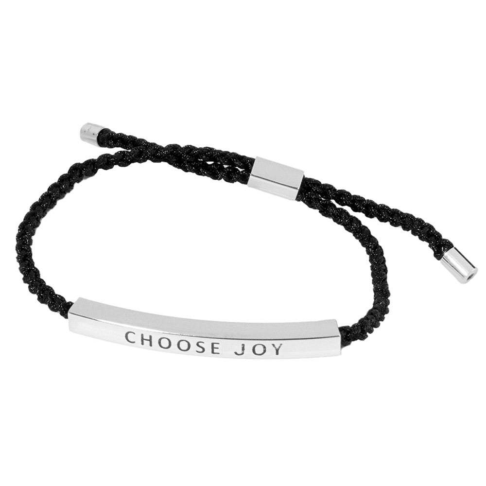 Gold Dipped Bar Pointed Rope Cinch Pull Tie Bracelet - Madeline Love - Flyclothing LLC