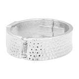 Hammered Metal Bangle Bracelet - Madeline Love - Flyclothing LLC