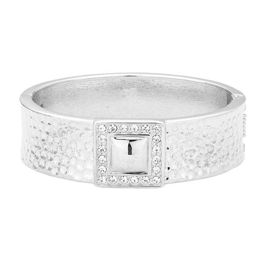 Hammered Metal Bangle Bracelet - Madeline Love - Flyclothing LLC