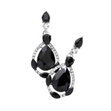 Crystal Rhinestone Teardrop Evening Earrings - Madeline Love - Flyclothing LLC