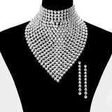 Metal Studded Bib Necklace - Madeline Love - Flyclothing LLC