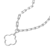 Open Quatrefoil Pendant Hardware Chain Necklace - Madeline Love - Flyclothing LLC