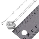 Pave heart pendant necklace - Madeline Love - Flyclothing LLC