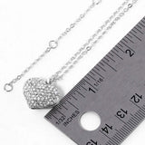 Pave heart pendant necklace - Madeline Love - Flyclothing LLC