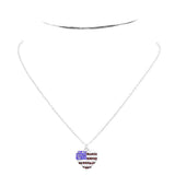 Rhinestone Embellished American USA Flag Pendant Necklace - Madeline Love - Flyclothing LLC