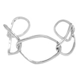 Solid Brass Open Metal Link Cuff Bracelet - Madeline Love - Flyclothing LLC