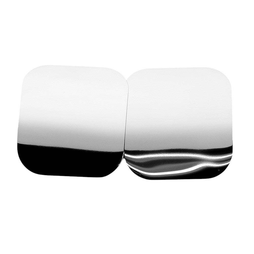 Stainless Steel Square Domed Stud Earrings - Madeline Love - Flyclothing LLC