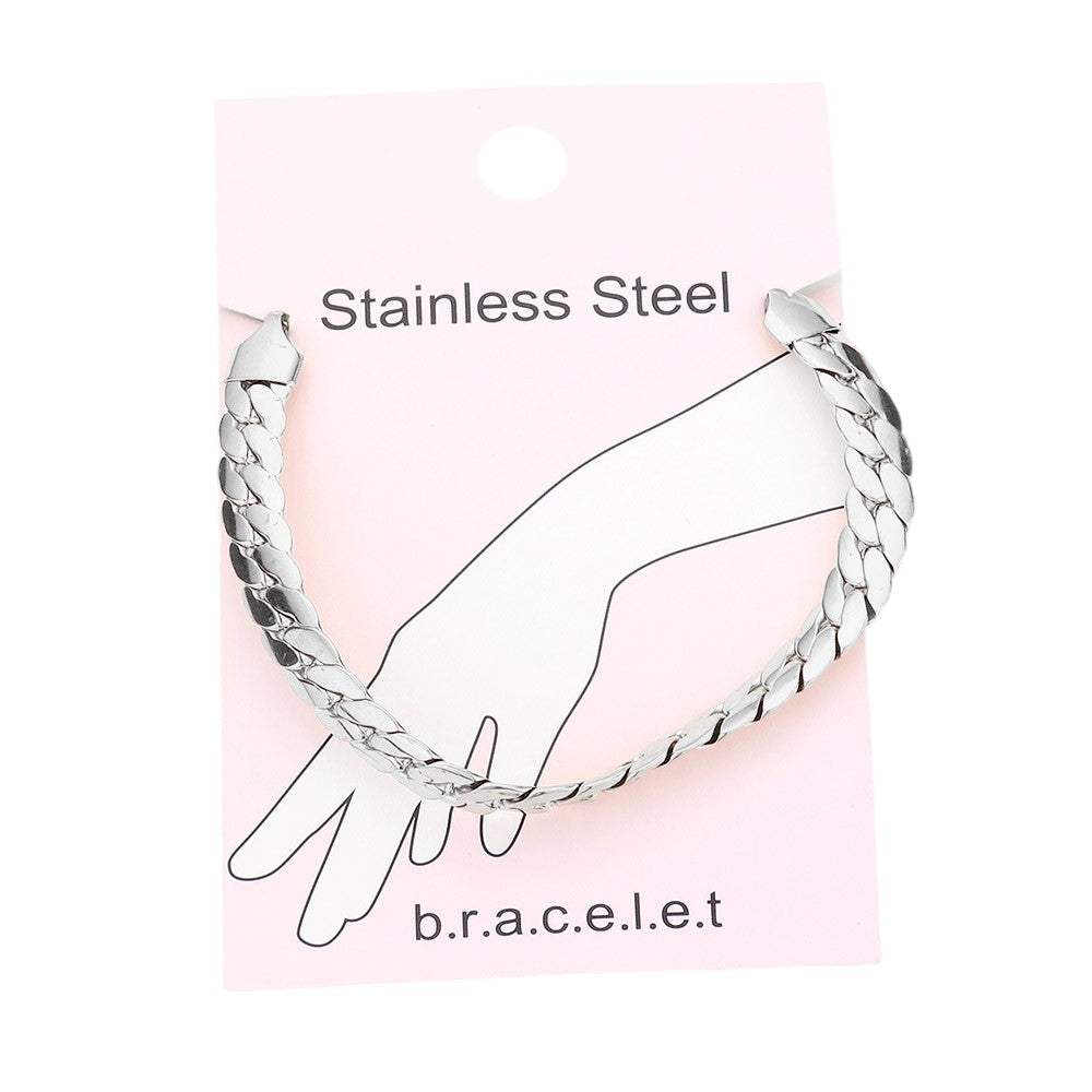 Stainless Steel Metal Chain Bracelet - Madeline Love - Flyclothing LLC