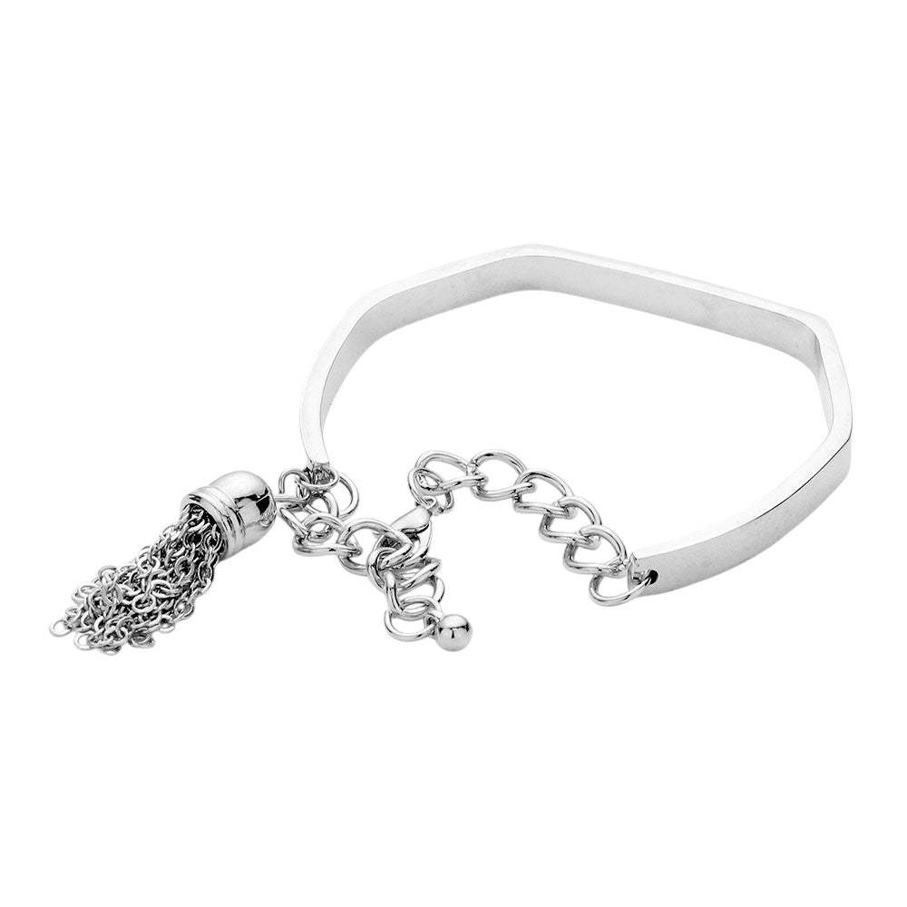 Love is Message Metal Tassel Bracelet - Madeline Love - Flyclothing LLC