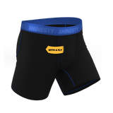 The Rhythm & Blues | Black and Blue Ball Hammock® Pouch Underwear With Fly - Shinesty - Flyclothing LLC