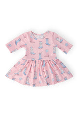 Ribbons & Rodeos 3/4 Sleeve Twirl Bodysuit - Mila & Rose ® - Flyclothing LLC