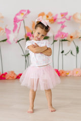 Ribbons & Roses Ruffle Pocket Tee - Mila & Rose ® - Flyclothing LLC